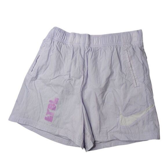 Nike EYBL Player Exclusive Women’s Lilac Nylon Windbreaker Training Shorts Size - Picture 1 of 12